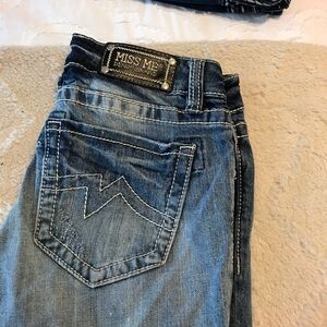 Miss Me Blue Denim Jeans straight leg